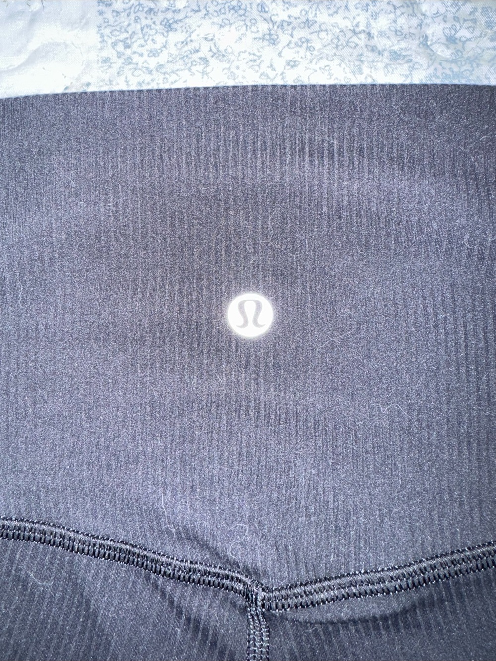 lululemon athletica Black Ribbed High-Waist Leggings